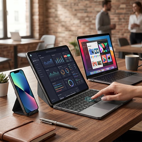 Foldable Wireless Bluetoot Keyboard with Touch